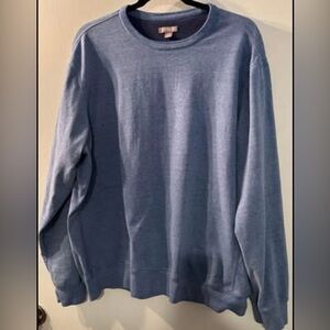 George Men's Light Blue Crewneck light sweatshirt. Size XL (46-48)